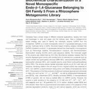 Biochemical Characterization of a Novel Monospecific Endo-β-1,4-Glucanase Belonging to GH Family 5 From a Rhizosphere Metagenomic Library